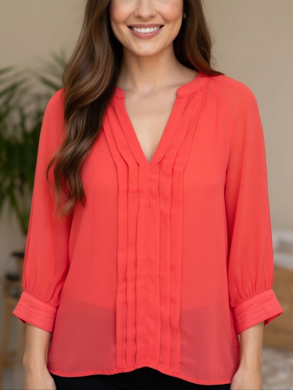3/$20 Coral Blouse